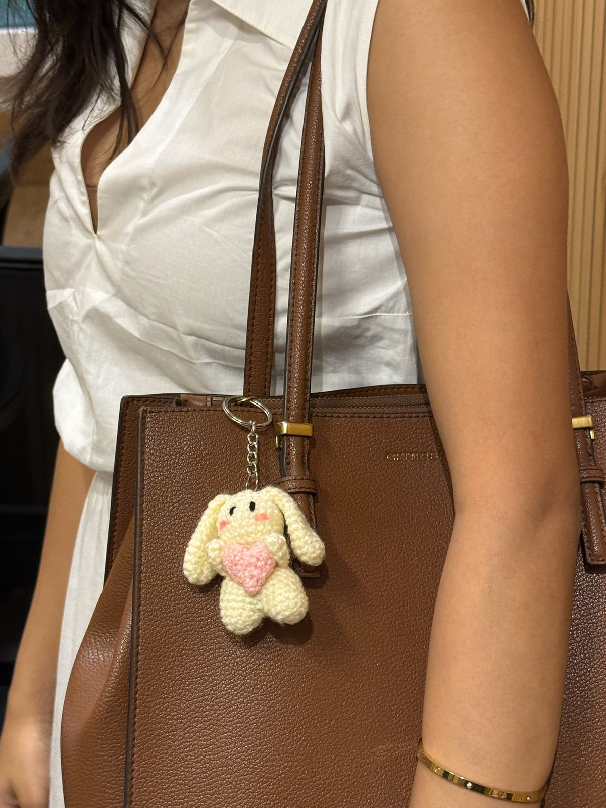 Heart Bunny Keychain